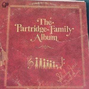 Partridge Family Vintage Red and Gold Portable Audio Album with Iconic Design